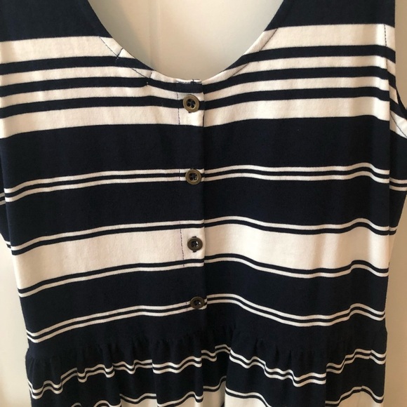 Large J. Crew navy and white striped dress - Picture 9 of 9
